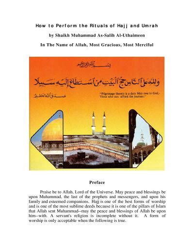 How to Perform the Rituals of Hajj and Umrah - Muhammad Bin Salih Al-Uthaimeen - Islamway