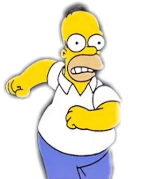 Homer Simpson Running by CarmelaDeAsis on DeviantArt