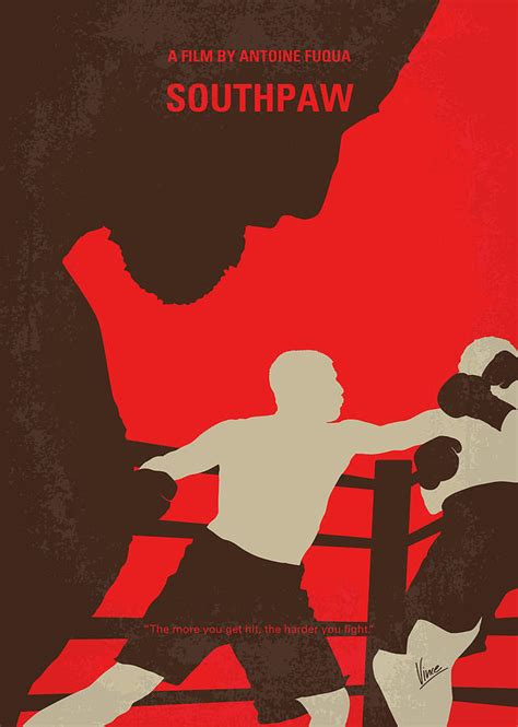 No723 My Southpaw minimal movie poster Digital Art by Chungkong Art