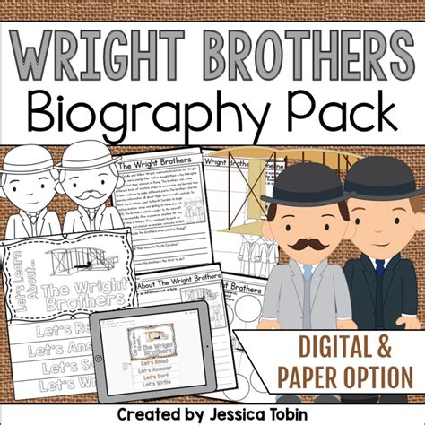 The Wright Brothers Biography Pack - Elementary Nest