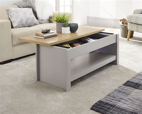 Lancaster Grey Sliding Top Storage Coffee Table