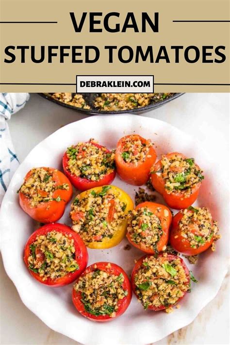 Vegan Stuffed Tomatoes - Debra Klein