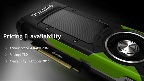 NVIDIA Pascal Quadro P6000 and Quadro P5000 Announced