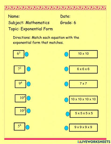 Exponential Form Worksheets - 15 Worksheets.com - Worksheets Library