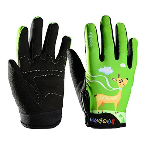 Children's Cycling Gloves Full Finger Kids Cycling Gloves Non slip ...