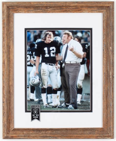 Ken Stabler & John Madden Raiders 13.5x16.5 Custom Framed Photo Display ...