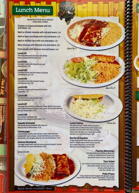 Lunch Menu | El Espolon