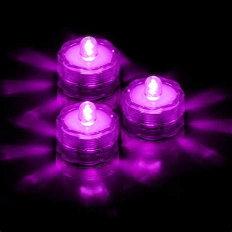 GPCT 3-Pack Waterproof LED Flameless Tea Light Candles [Battery Powered ...