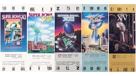 Photos: How Super Bowl Ticket Designs Evolved – NBC Los Angeles