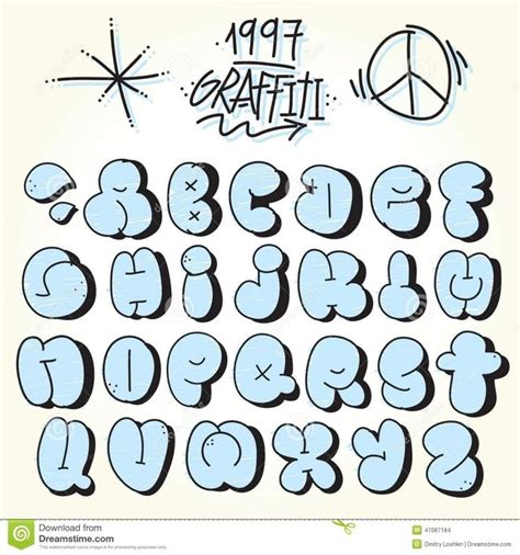 Throwie Graffiti Alphabet - Graffiti Art Inspirations | Graffiti lettering fonts, Graffiti ...