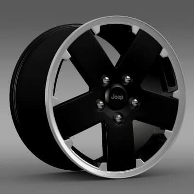 Jeep Wrangler Black Rim - 3D Model by Creative Idea Studio