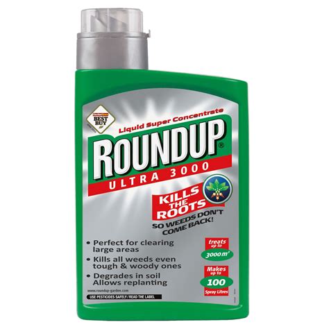 Roundup Ultra 3000 Concentrate Weed Killer 1L | Departments | DIY at B&Q