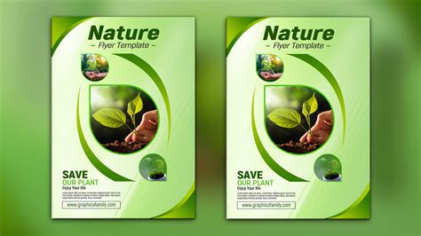 Nature Flyer Template Design – GraphicsFamily