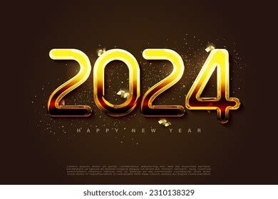 2024 New Year Glitter Sprinkles Gold Stock Vector (Royalty Free) 2310138329 | Shutterstock