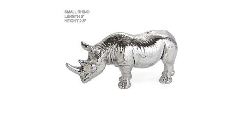 Hallmarked Sterling Silver Rhino Figurine