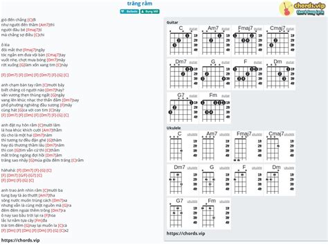 Chord: trăng rằm - tab, song lyric, sheet, guitar, ukulele | chords.vip