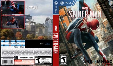 Spider-Man PS4 PlayStation 4 Box Art Cover by Zeenoz