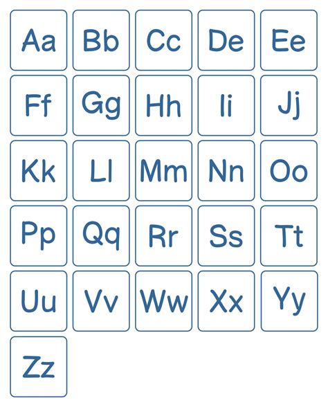 Free Printable Upper And Lower Case Letters - Printable Word Searches