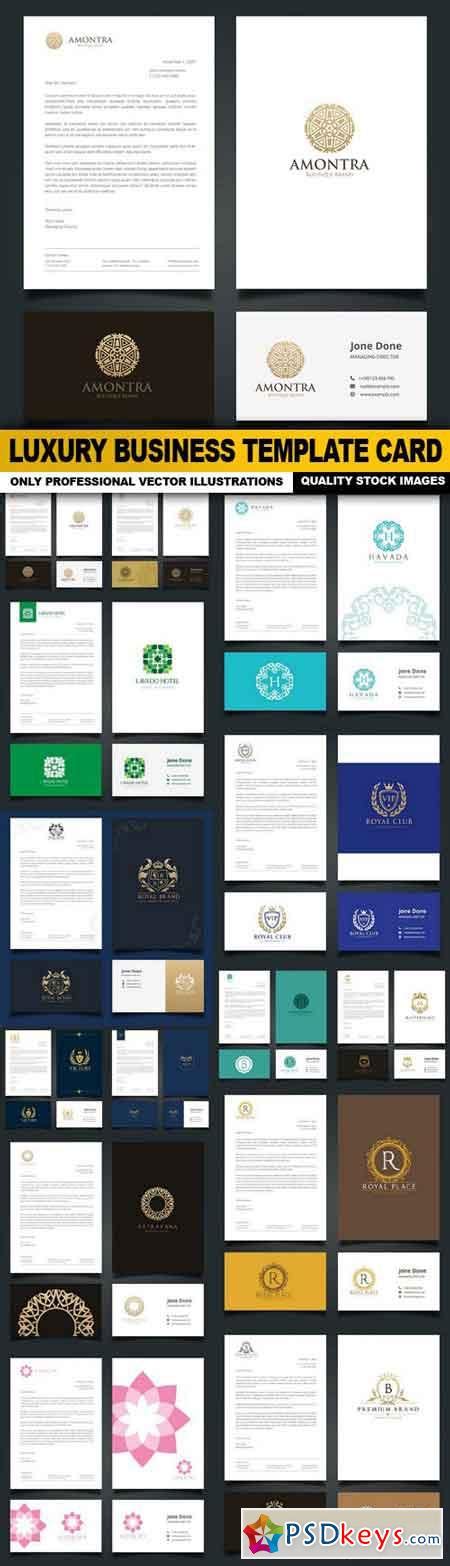 Luxury Business Template Card - 14 Vector » Free Download Photoshop ...