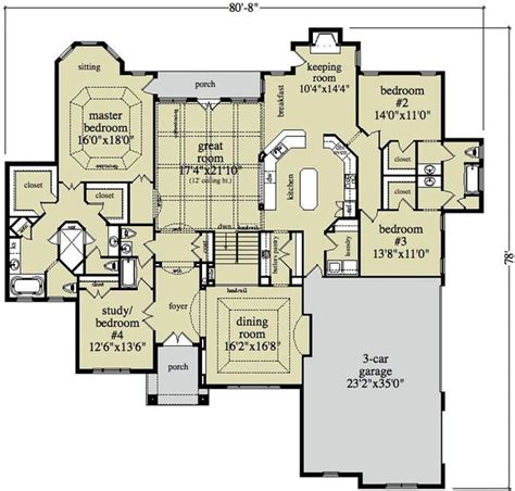 Open Ranch Style Floor Plans | ... Ranch House Plans: Generally ...