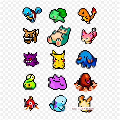 Acheter Pixel Pokemon Pikachu Pixel Art Fer à repasser sur les patchs de transfert pour les ...