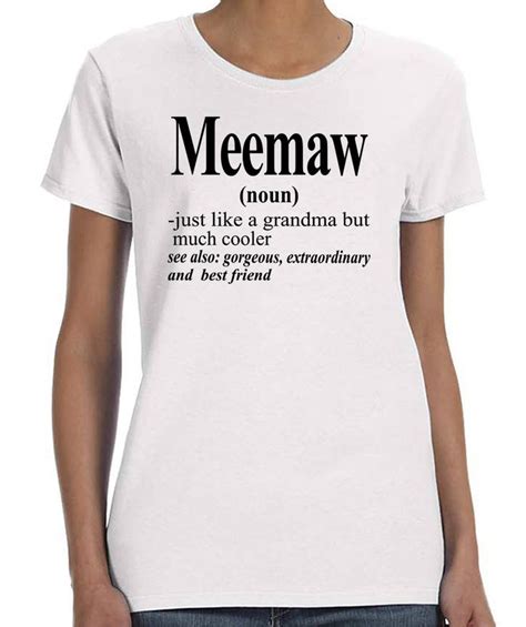 Meemaw - Women T-Shirt - Meemaw Shirts - Meemaw Gifts by FamilyTeeStore ...