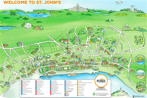 St. John's tourist map - Ontheworldmap.com