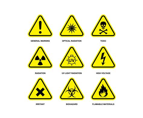 Danger Symbol Icons Vector Vector Art & Graphics | freevector.com