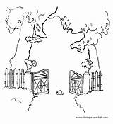 Fence Coloring Page sketch template