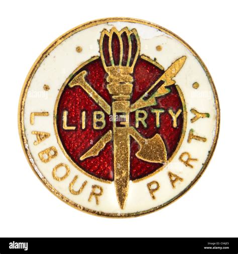 Rare 1940's vintage UK Labour Party enamel badge, featuring the ...