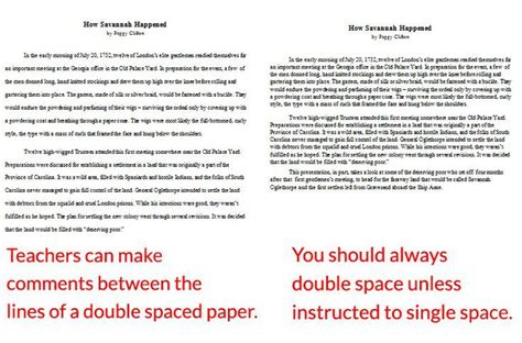 How to Double Space Your Paper | Double spaced essay, Double space, 500 ...