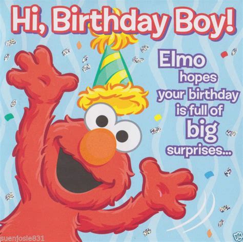 Happy Birthday From Elmo Singing Card | BirthdayBuzz