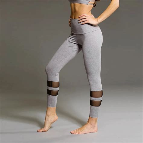 Workout Pants Workout Leggings Womens Clothing Fitness Patchwork Lace Fitness Sportswear Women ...