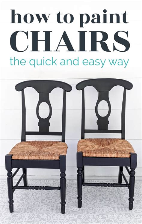 How to paint wooden chairs the easy way