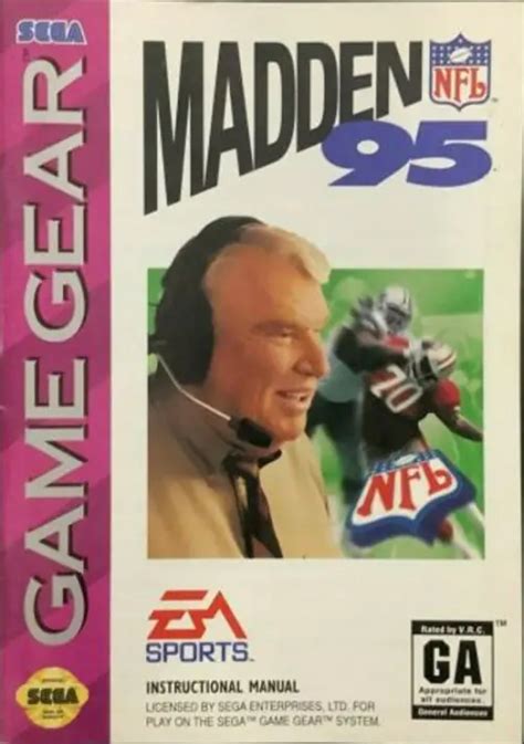 Madden NFL '95 ROM Download - Sega Game Gear(Game Gear)