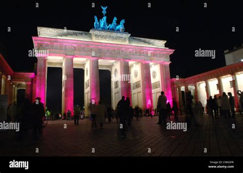 Berlin, Brandenburg Gate, Festival of Lights Stock Photo - Alamy