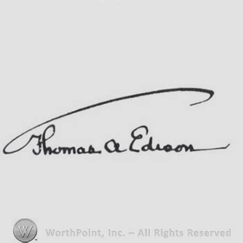 Mark with Signature: Thomas A. Edison. | #572154