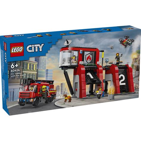 LEGO City Fire Station with Fire Engine | Insplay