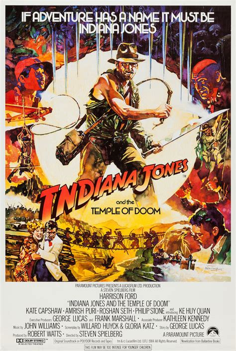 Indiana Jones and the Temple of Doom Movie Poster (#4 of 11) - IMP Awards