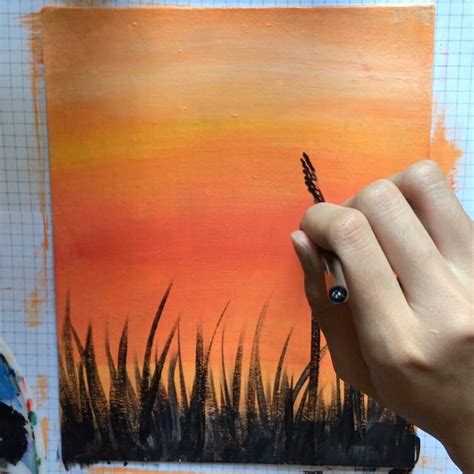 Easy Sunset - How To Paint | SCYAP