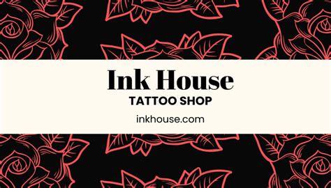 Free Tattoo Shop Business Card Template - Edit Online & Download | Template.net