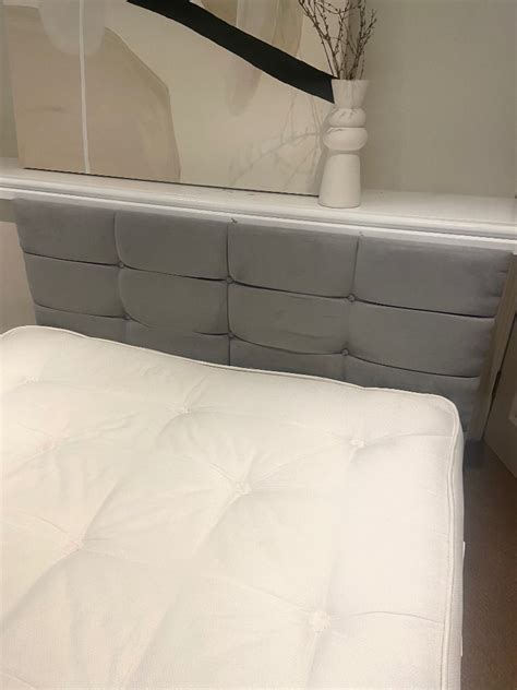 1800 Pocket Sprung Mattress, Divan Base and Grey Suede Headboard | in Frenchay, Bristol | Gumtree