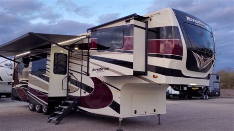 Riverstone 37FLTH Legacy Edition Luxury Fifth Wheel Toy Hauler Walk Through at Couchs RV Nation ...