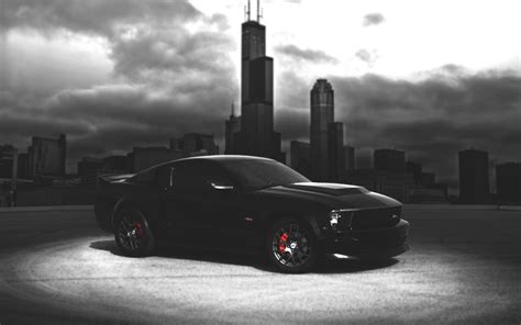 Download wallpaper for 240x320 resolution | Ford Mustang black car ...