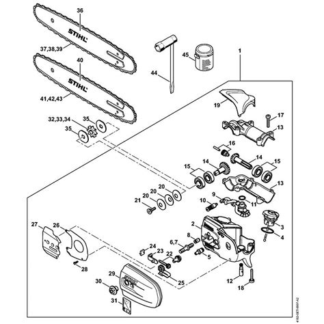 Stihl HT 133 Pole Pruner (HT 133) Parts Diagram, N GEAR HEAD