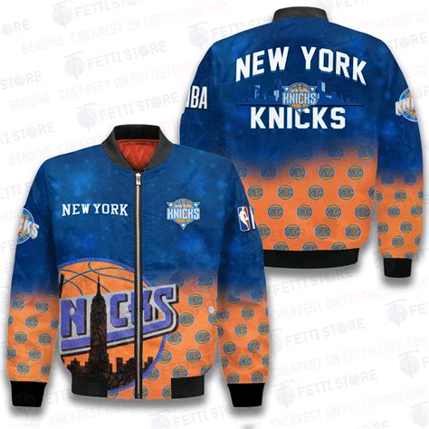 New York Knicks NBA 2023 Pattern Unisex Bomber Jacket STM - Sports Apparel, Sneaker, Jersey ...