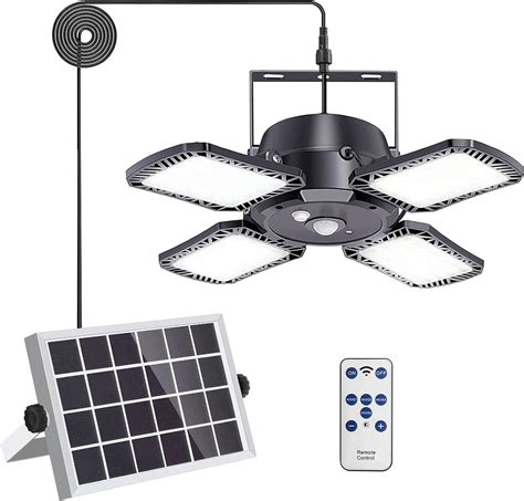 Auzev Solar Shed Light Indoor Outdoor Solar Powered Motion Sensor ...