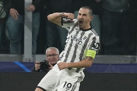 Juventus Leonardo Bonucci Celebrates After Scoring Editorial Stock ...