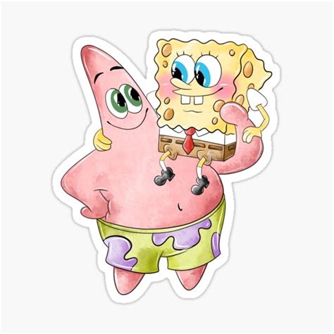 "Spongebob Patrick" Sticker for Sale by RCARTES | Redbubble