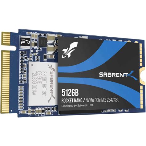 Sabrent Rocket SB-1342-512 512 GB Solid State Drive, M.2 2242 Internal, PCI Express NVMe (PCI ...